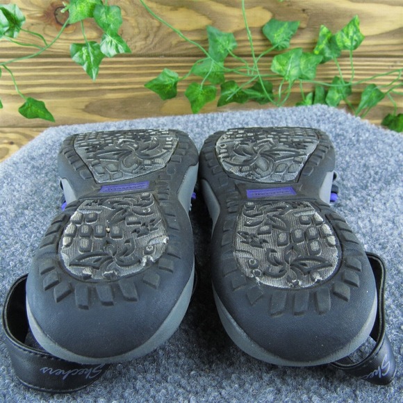 Skechers Memory Foam‎ Women Strappy Sandal Shoes Gray Synthetic Size 8 Medium - Picture 10 of 10